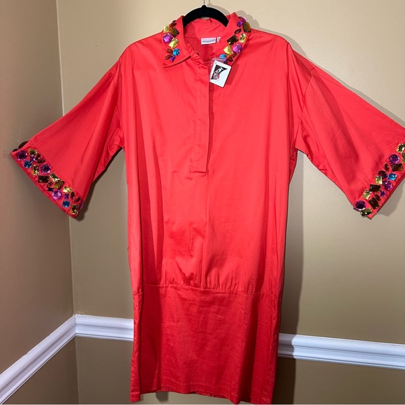 Newport News red gem dress size 12 NWT - Picture 1 of 11
